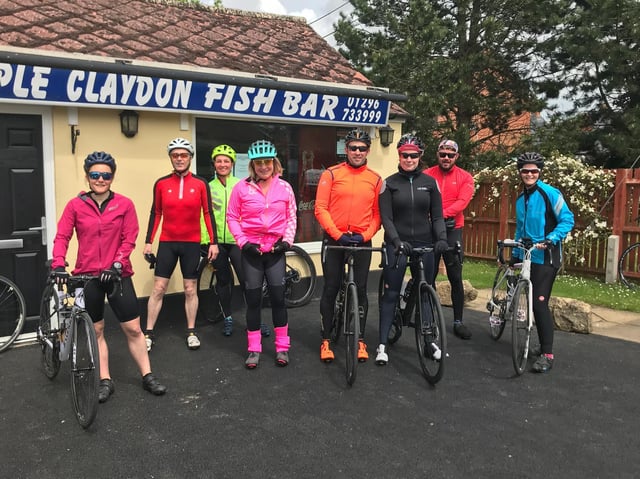 Members of Steeple Claydon Cycling Club