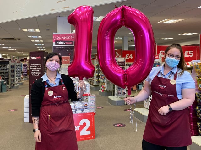 Hobbycraft in Aylesbury is celebrating 10 years