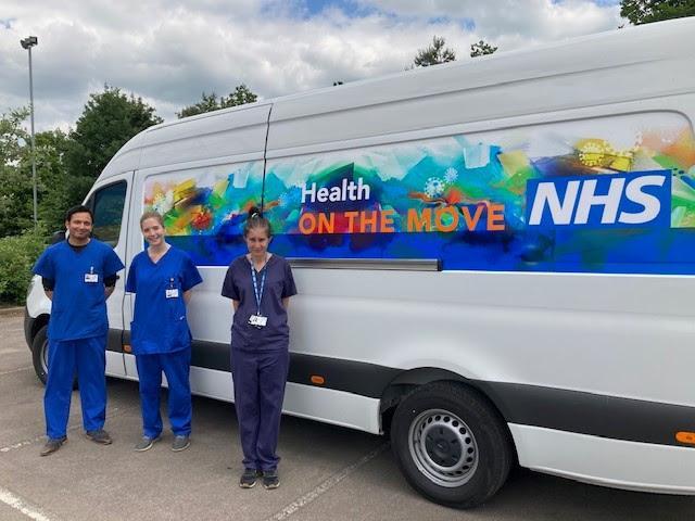 COVID-19 vaccination van heads to Aylesbury