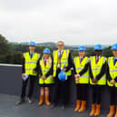 The Mayor of Tring attended a Topping Off ceremony on the roof of Tring School's £30m new build project