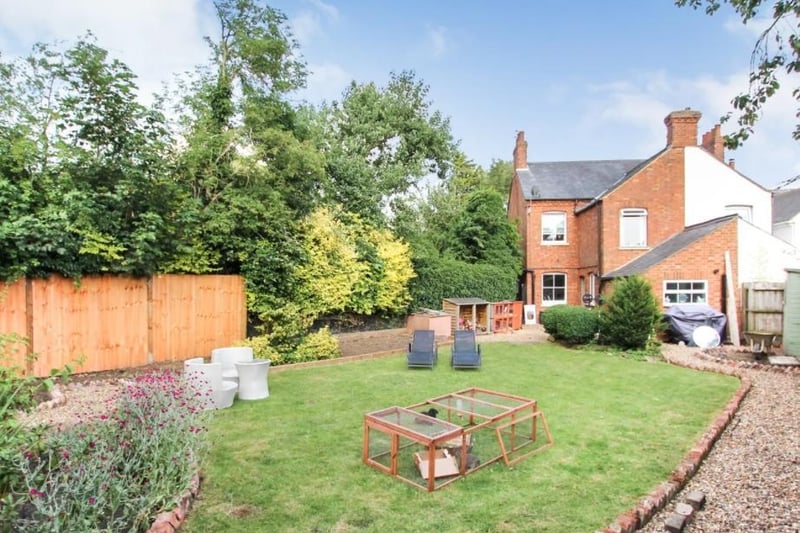 The secluded back garden