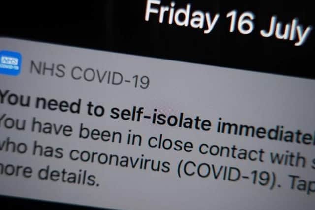 nearly 7,000 people were told to self-isolate