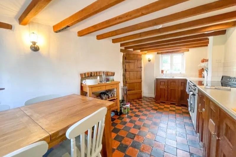 The farmhouse-style kitchen