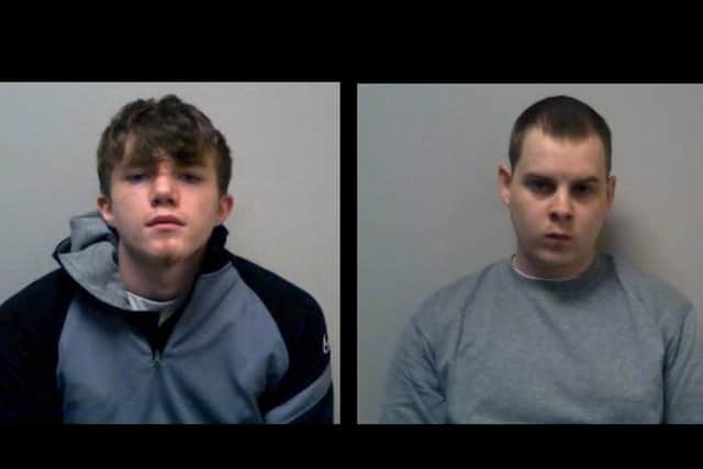 Moray Peacock-Howie (right) and Jake White both pleaded guilty to possession with intent to supply heroin and cocaine