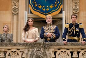Pierce Brosnan and Minnie Driver at Waddesdon Manor