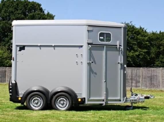 The stolen horse trailer