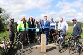 Councillor Steve Broadbent opens the Haydon Hill extension