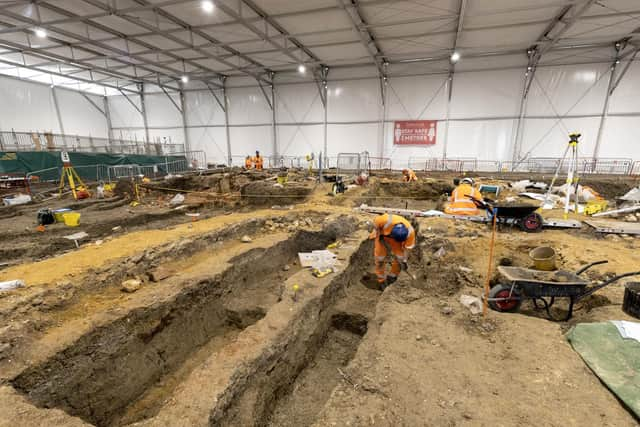 The medieval remains found in Aylesbury