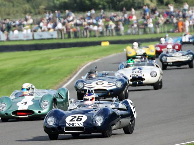 James Wood will be in action at the Goodwood Motor Circuit this weekend in this 1959 Lotus 15    (Picture James Beckett)