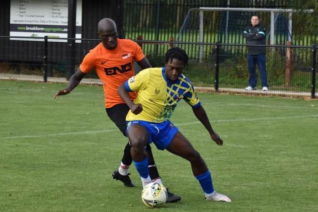 Montel Brown in FA Vase action last weekend