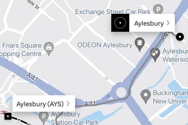 An example image of how booking a 'Local Cab' will look for passengers within the Uber app