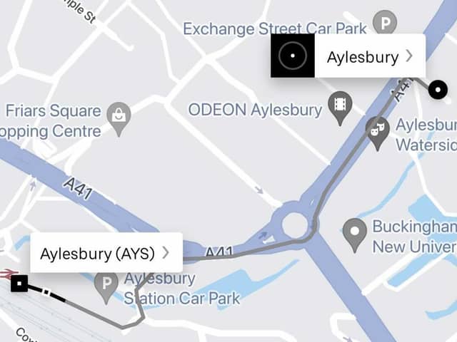 An example image of how booking a 'Local Cab' will look for passengers within the Uber app