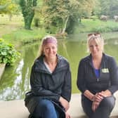 Holly Saunders with Jackie Jarvis at Waddesdon Dairy, part of the Waddesdon estate