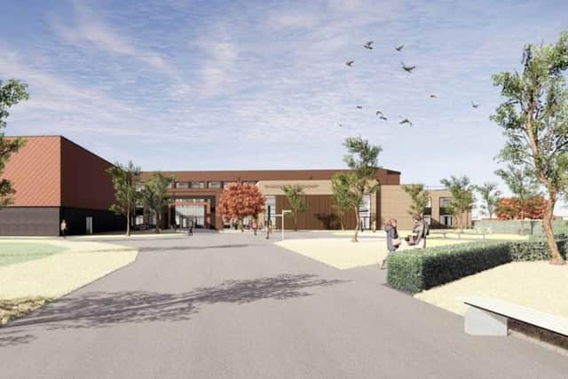 An artist's impression of the new Kingsbrook School which is due to open in September 2022