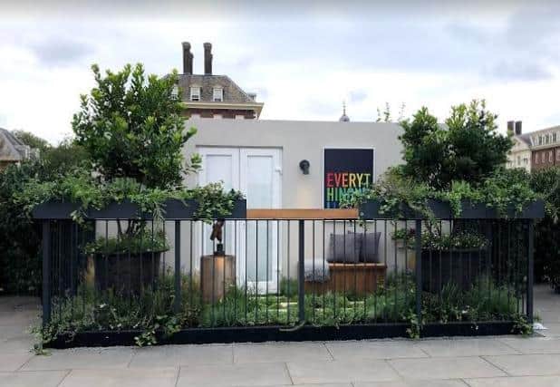 James designed and installed a small garden at the RHS Chelsea Flower Show