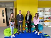 Aylesbury MP Rob Butler with the new students