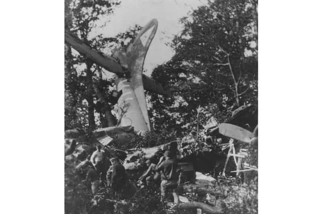 At the crash site