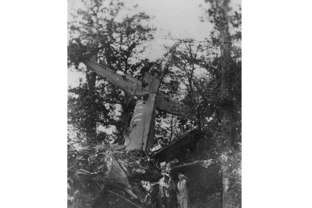 The scene of the crash