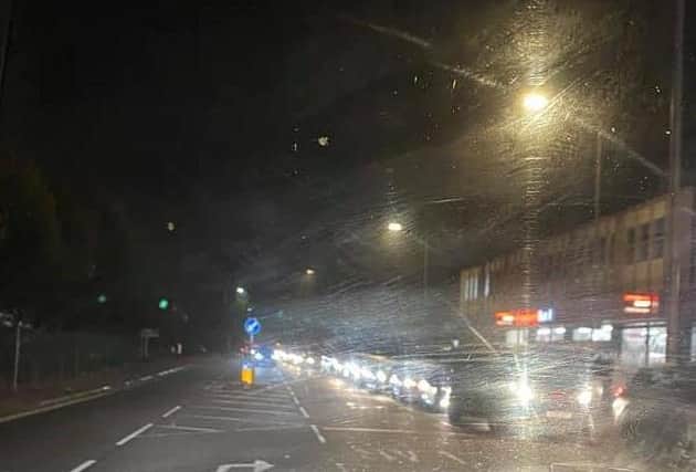 Fuel queues in Aylesbury this week. Picture: Emma Dover