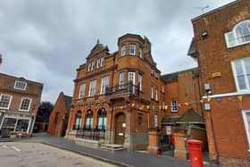 The former Lloyds Bank building on Market Square, Winslow