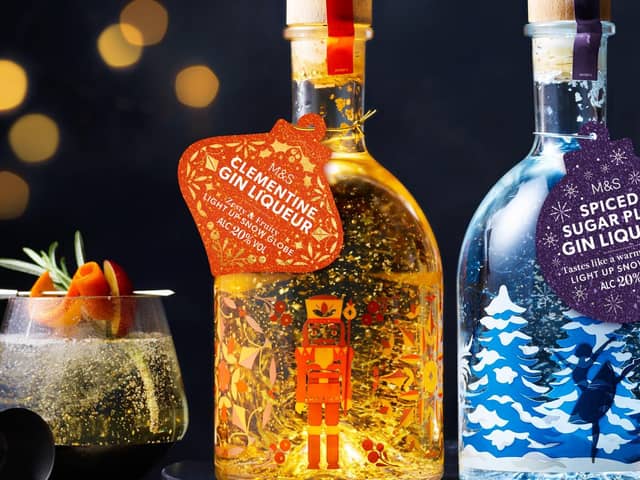 Light-up Snow Globe Gin Liqueurs are back by popular demand and now cost just £15 a bottle