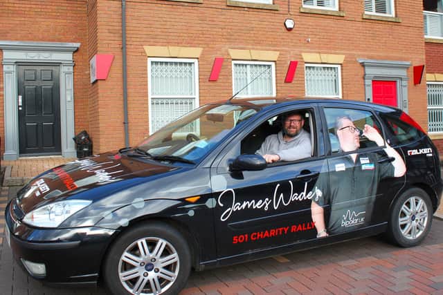 James Wade in his £501 car