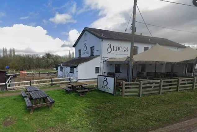 The body was in the canal near The Three Locks pub at Stoke Hammond. Photo: Google Maps Street View