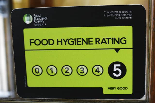 New food hygiene ratings have been awarded. PhotographL Michelle Adamson