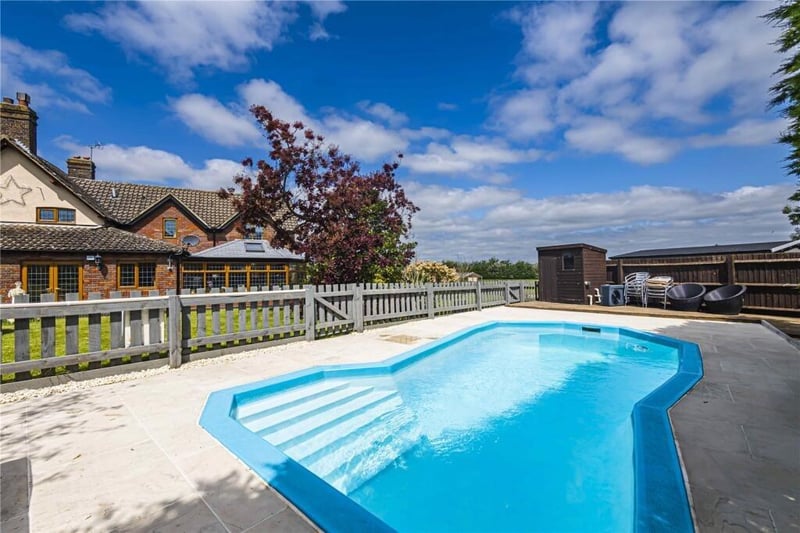 On the property is also a fully refurbished heated swimming pool with new pump and filter. Talk about an oasis!