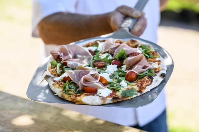 Pizzas at the Rumble Hut