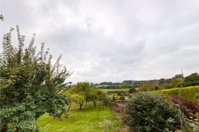 The extensive garden with views over Aylesbury Vale