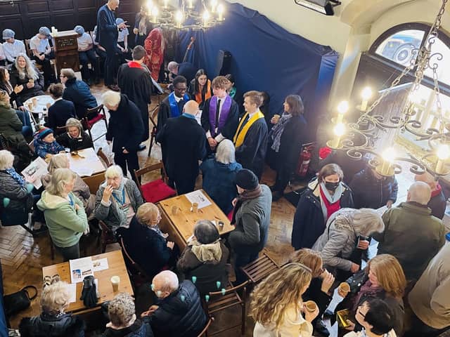 The Chantry Chapel was packed for the launch coffee morning