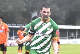 Jack Wood celebrates his goal. Photo by Mike Snell.