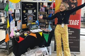 Manager Jodie at an open event
