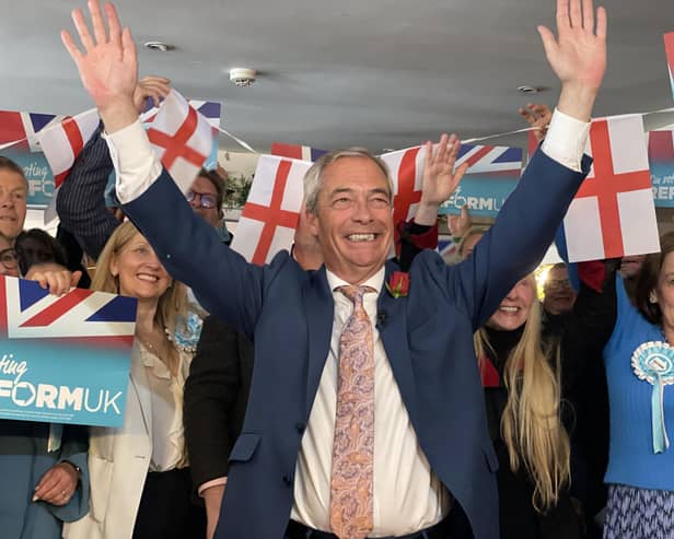 Nigel Farage in Buckinghamshire. Photo from Charlie Smith/Local Democracy Reporting Service