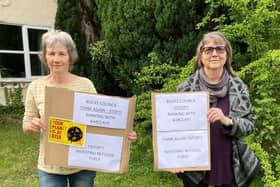 Bucks climate Activists Rachel Blackmore And Jane Mccarthy, photo from Charlie Smith, Local Democracy Service