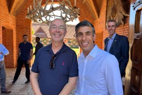 Bucks Council Leader Martin Tett with Rishi Sunak, photo from Martin Tett (@MATatBucks on Twitter)