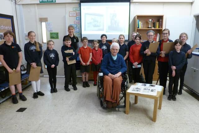 Sally Haynes MBE at Finmere School