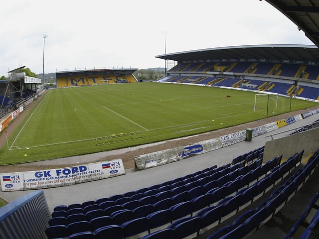 A might have only been the Autoglass Trophy but the fans didn't mind bit as Mansfield beat Chesterfield 3-1 in the 1st round - Northern Section. The win was achieved in front of just 2,291 fans.