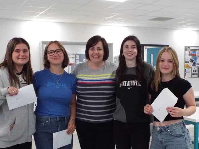 Tring School students celebrate receiving their A-level results