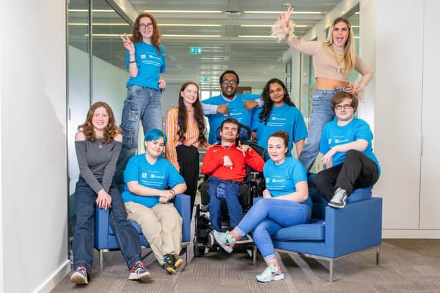 Rebecca with other members of the Co-op and Barnardo's Youth Advisory Group