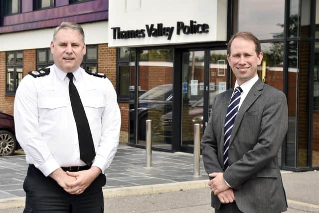 Thames Valley Police Chief Constable John Campbell and Police and Crime Commissioner Matthew Barber