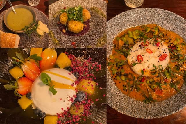 Pictured: Snaps of my meal