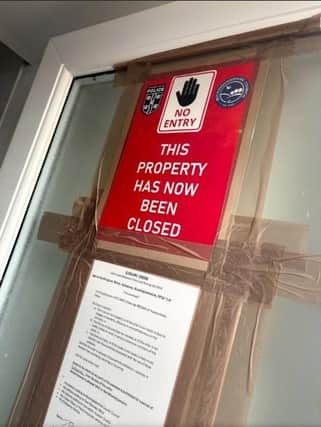 Police confirmed a full closure of the building has been ordered