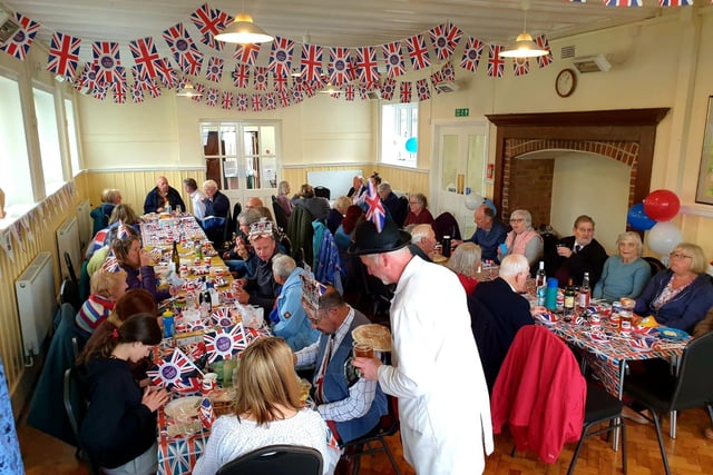 In Granborough the food and refreshments were not limited to the streets