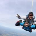 Anthony skydiving in Hampshire in 2014