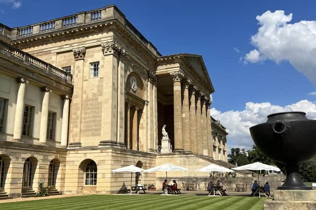 Enjoy refreshments at the Stowe House visitor centre and take in the views.