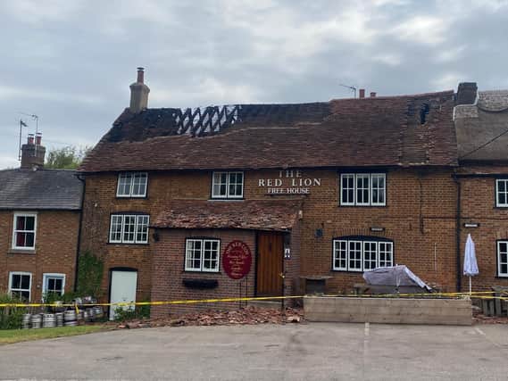 A photo of the Red Lion taken today. Photo by Nigel Wright