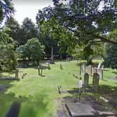 Tombstones outside St Mary's Church in Aylesbury