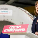 Rachel Reeves delivers a speech on economic growth for Britain on 29 January. (Photo by Peter Cziborra - WPA Pool/Getty Images)
